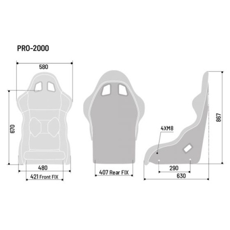 Sparco Pro 2000 QRT Кресло для симрейсинга